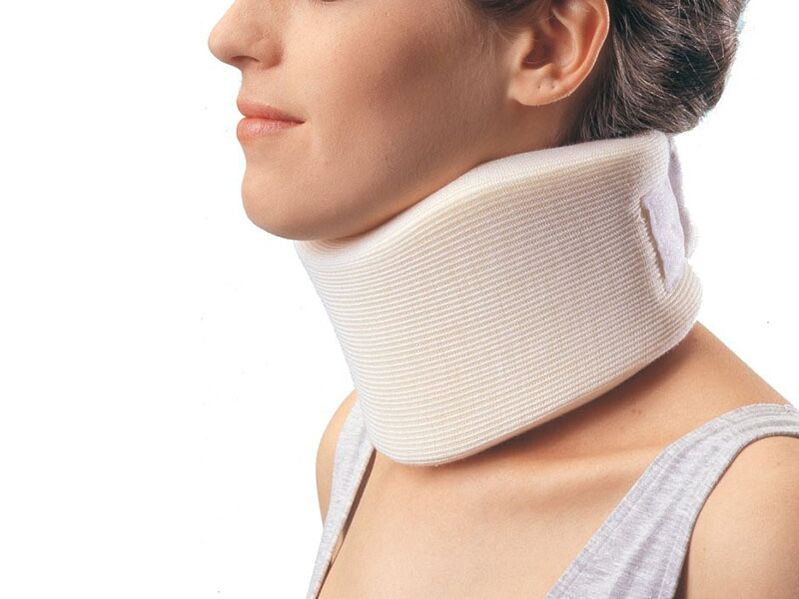 Shants collar for load distribution in cervical osteochondrosis